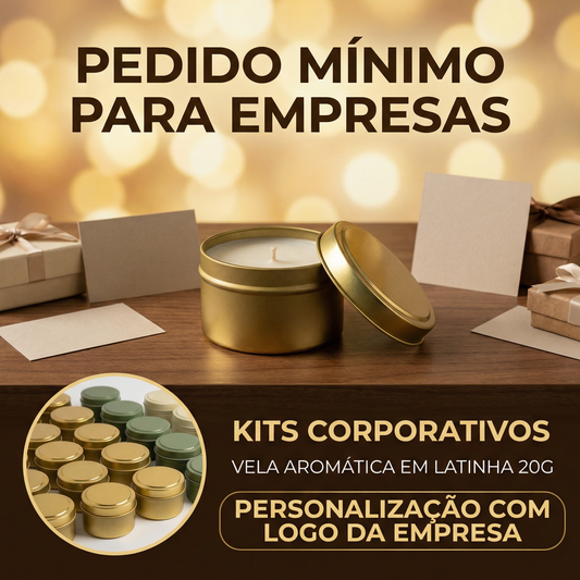 Vela Aromática em Latinha 20g Personalizada