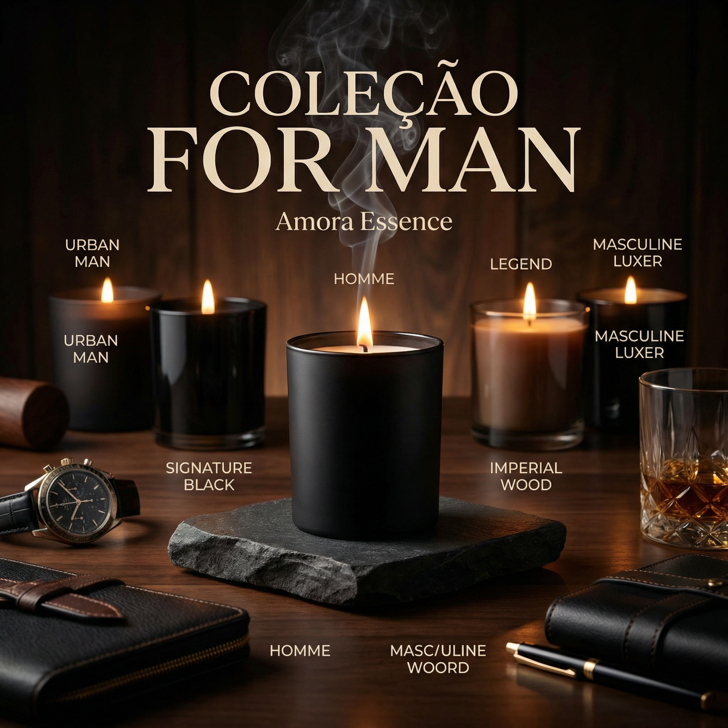 Coleção Noir Legacy – Linha Masculina
