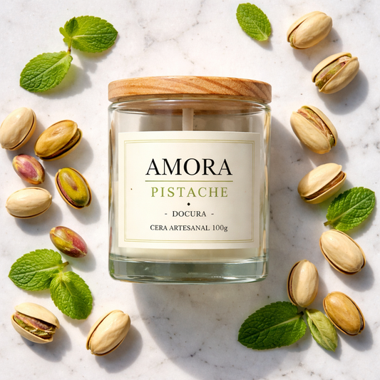 Vela Aromática Pistache 100g