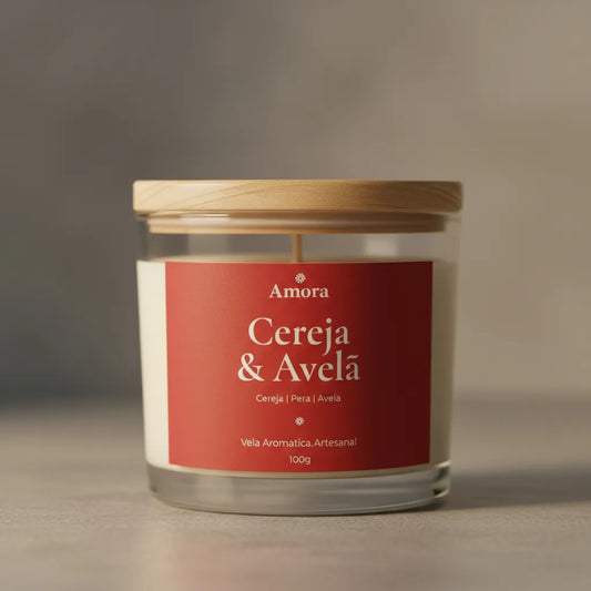Vela Cereja e Avelã | 30 horas (Sensualidade)