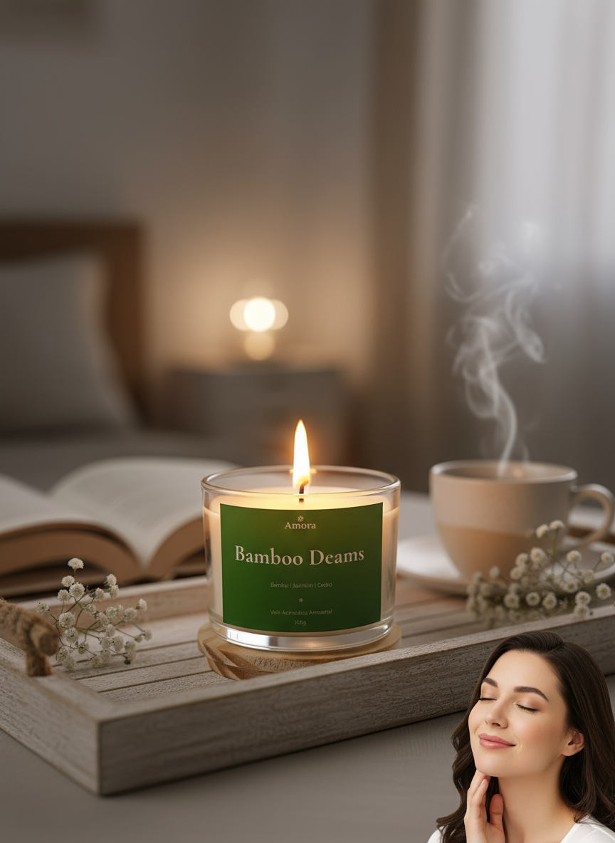 Vela Bamboo Dreams | 30 horas (Tranquilidade)