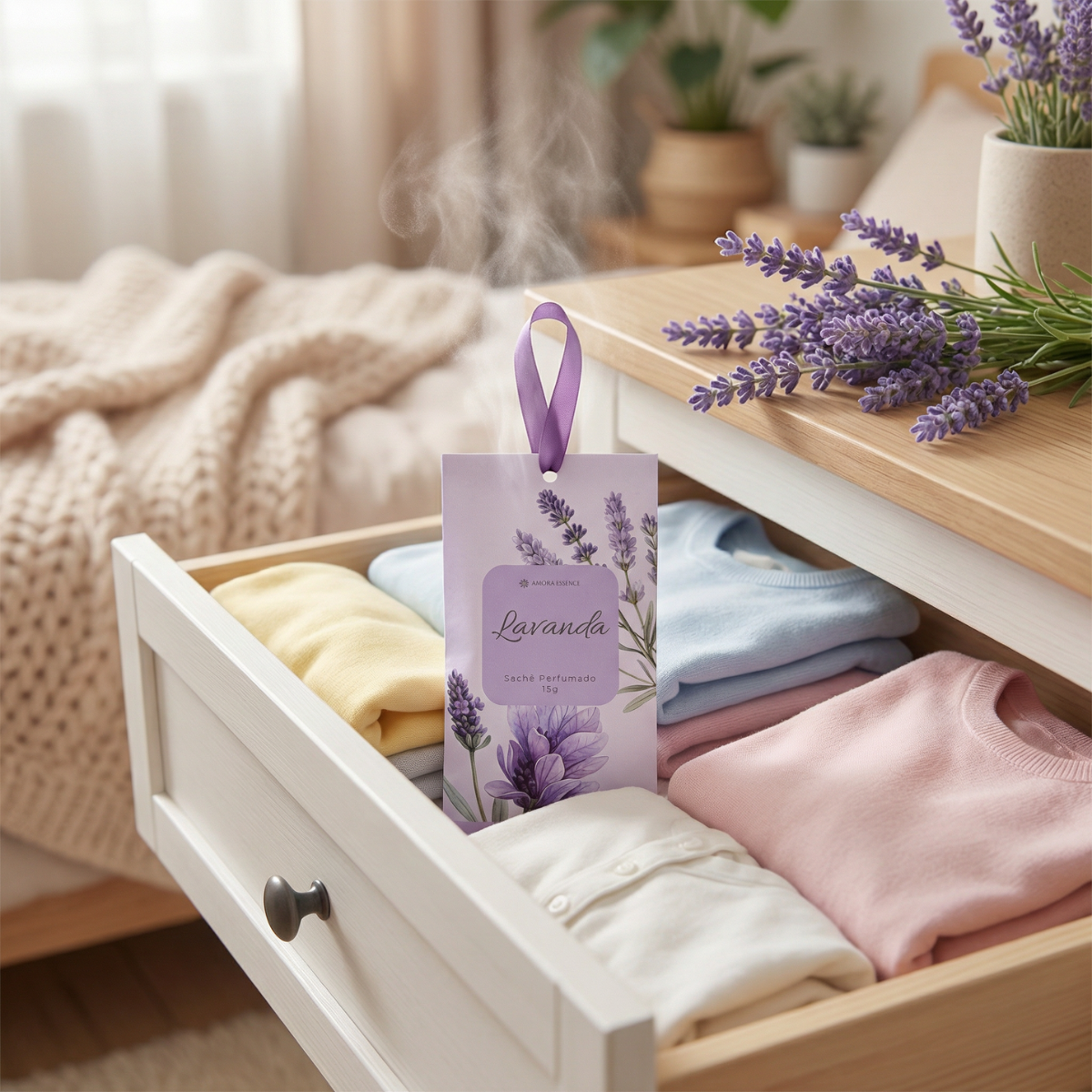 Sachê Perfumado Aromático 15g Guarda Roupas Carros Gavetas