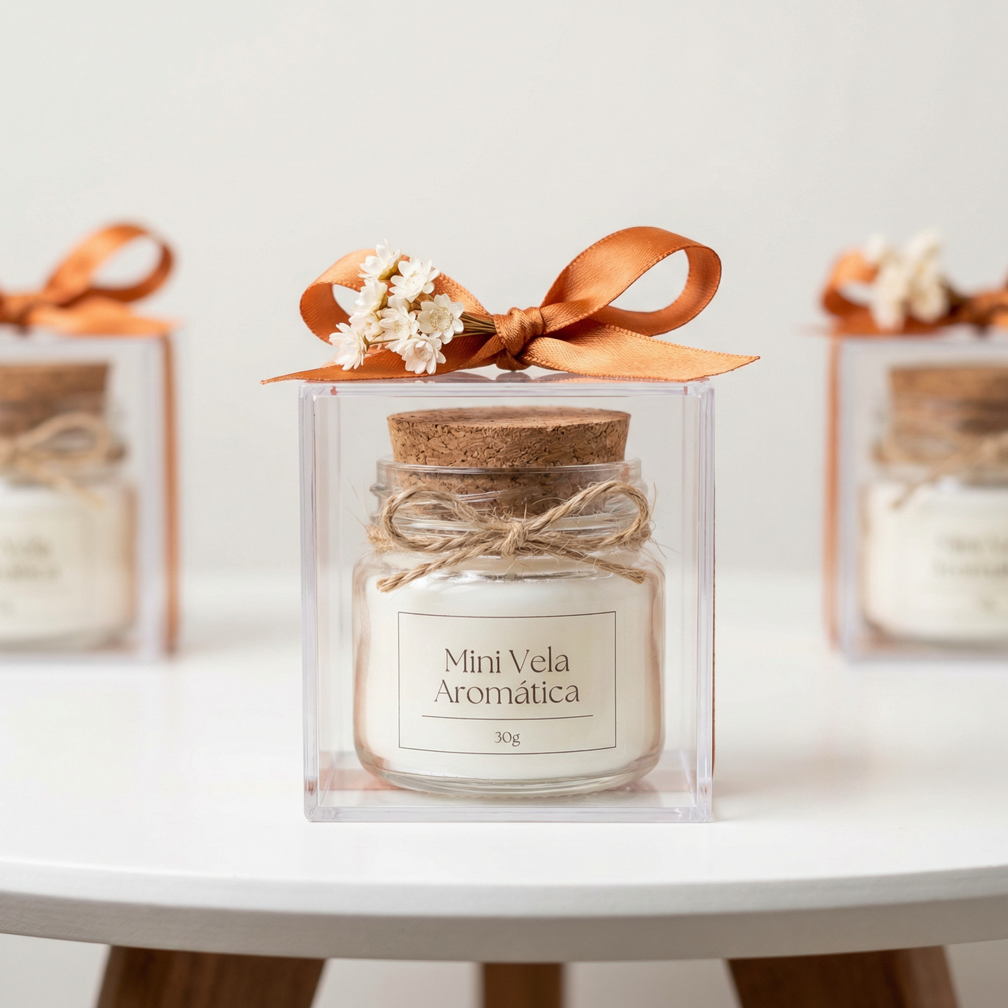 Mini Vela Aromática 30g Personalizada | Lembrancinha para Casamento, Festa e Eventos