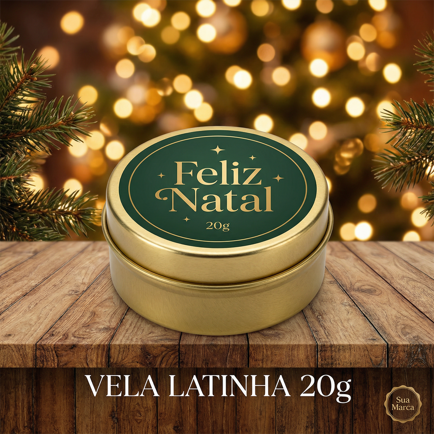 Vela Aromática em Latinha 20g Personalizada