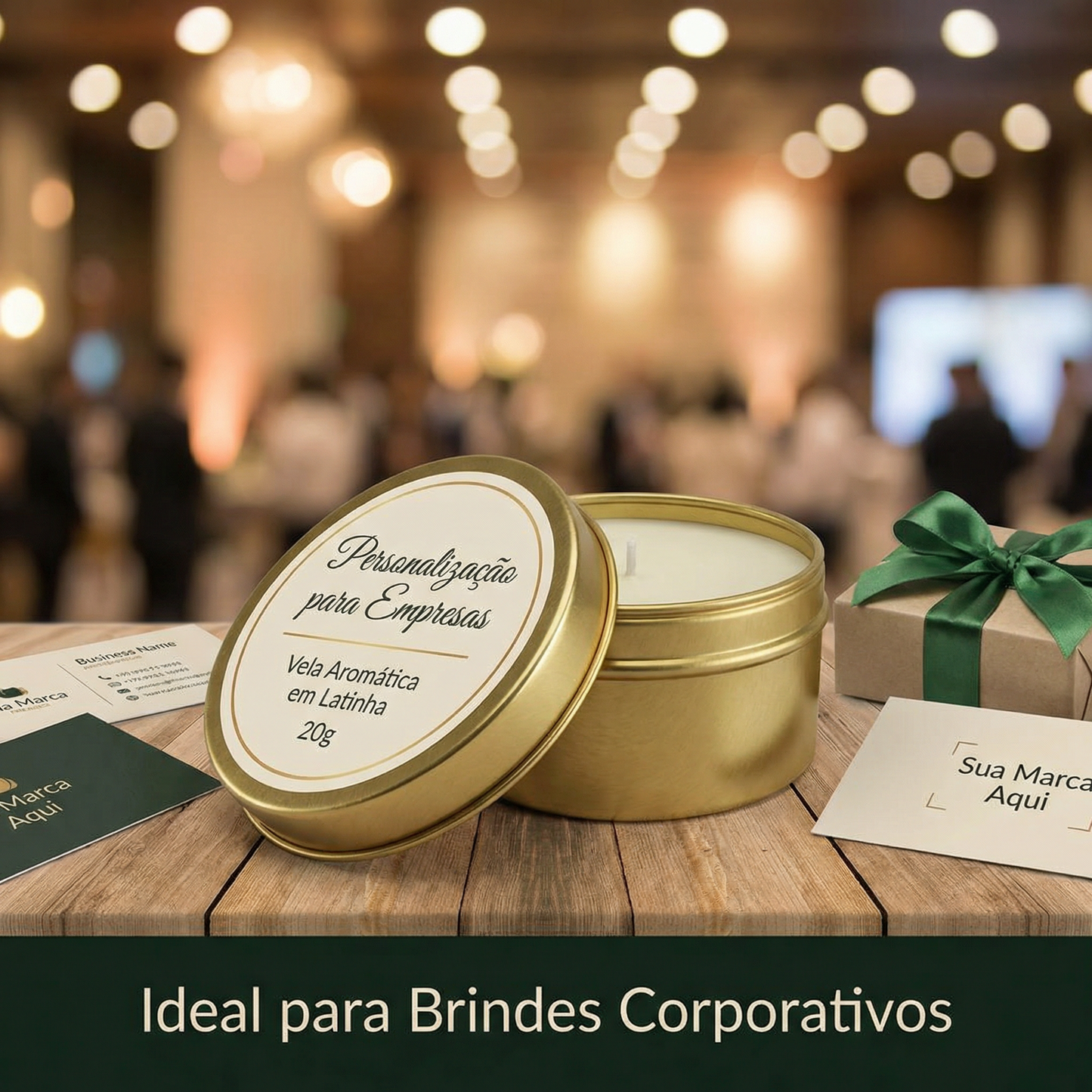 Vela Aromática em Latinha 20g Personalizada