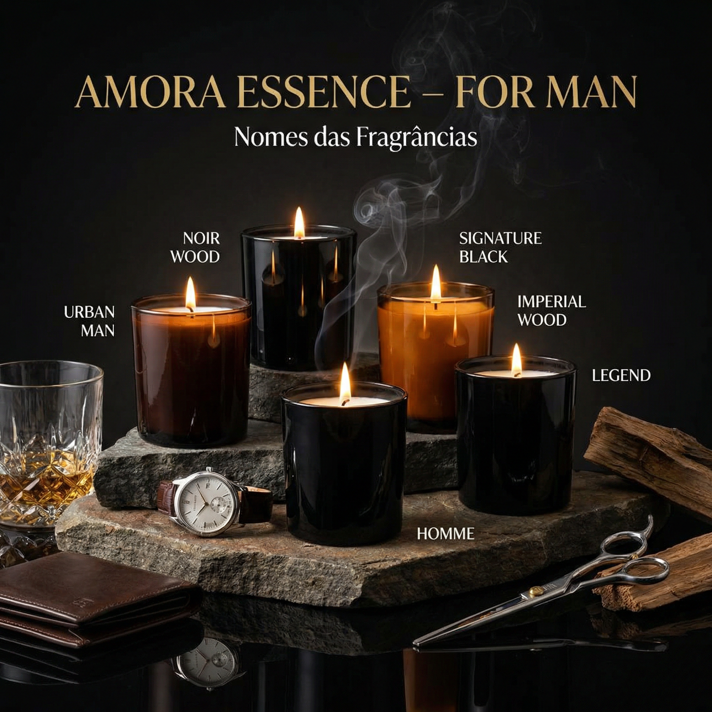 Coleção Noir Legacy – Linha Masculina