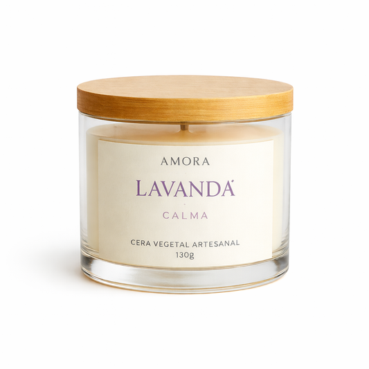 Vela Aromática Lavanda 100g