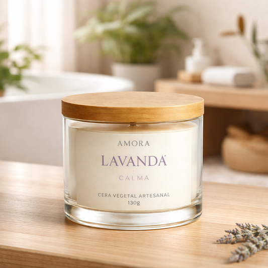 Vela Aromática Lavanda 100g