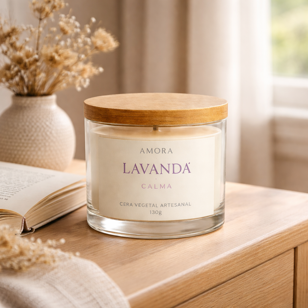 Vela Aromática Lavanda 100g