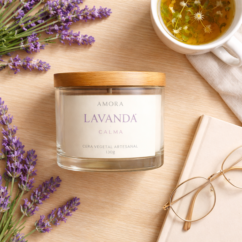 Vela Aromática Lavanda 100g