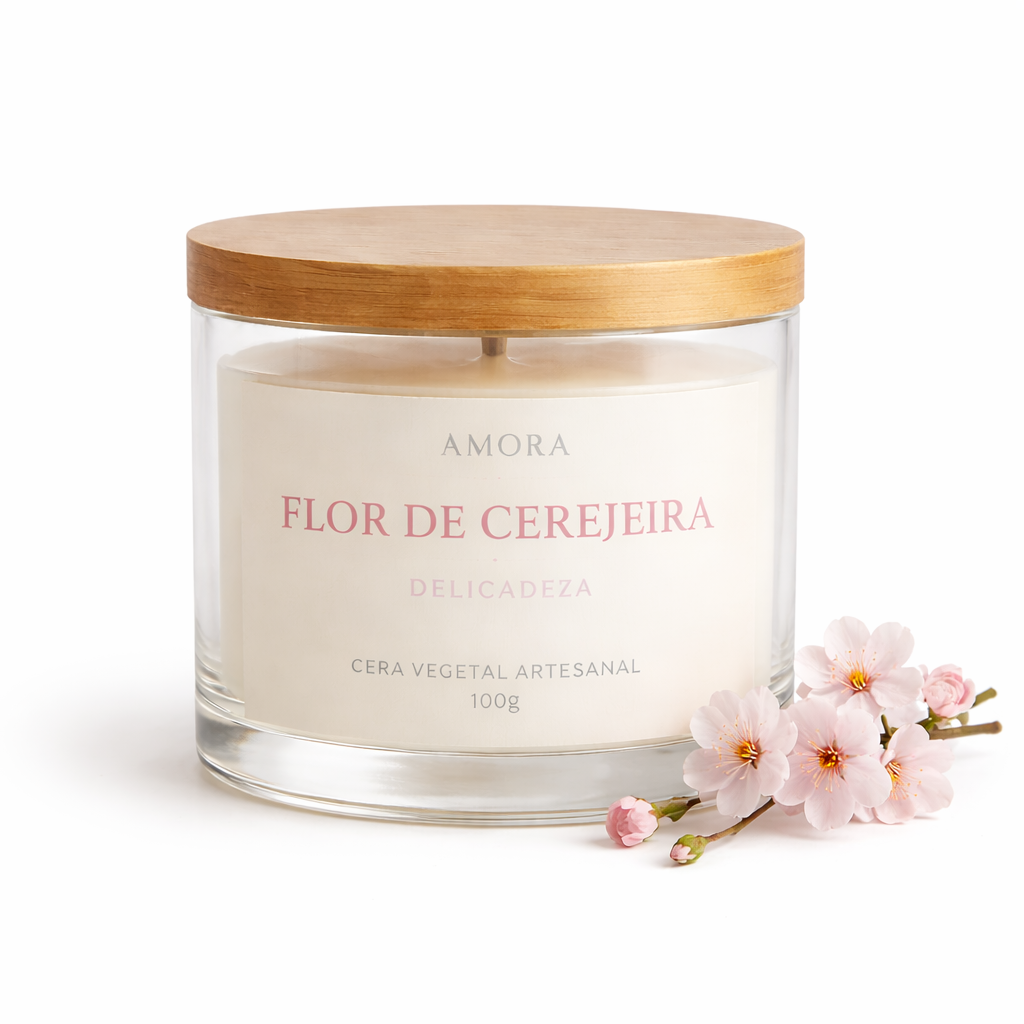 Vela Aromática Flor de Cerejeira 100g