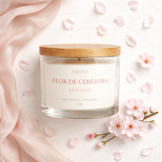 Vela Aromática Flor de Cerejeira 100g