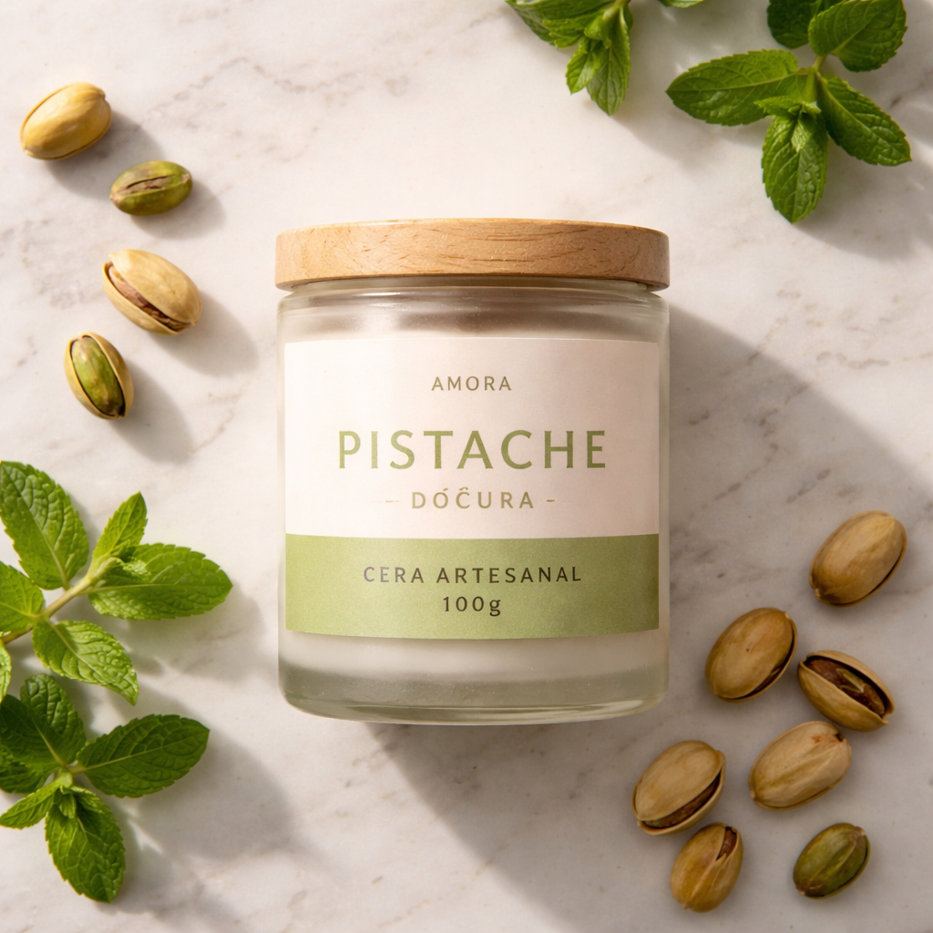 Vela Aromática Pistache 100g