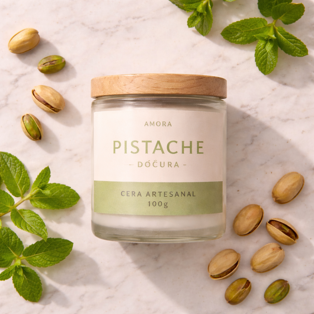 Vela Aromática Pistache 100g
