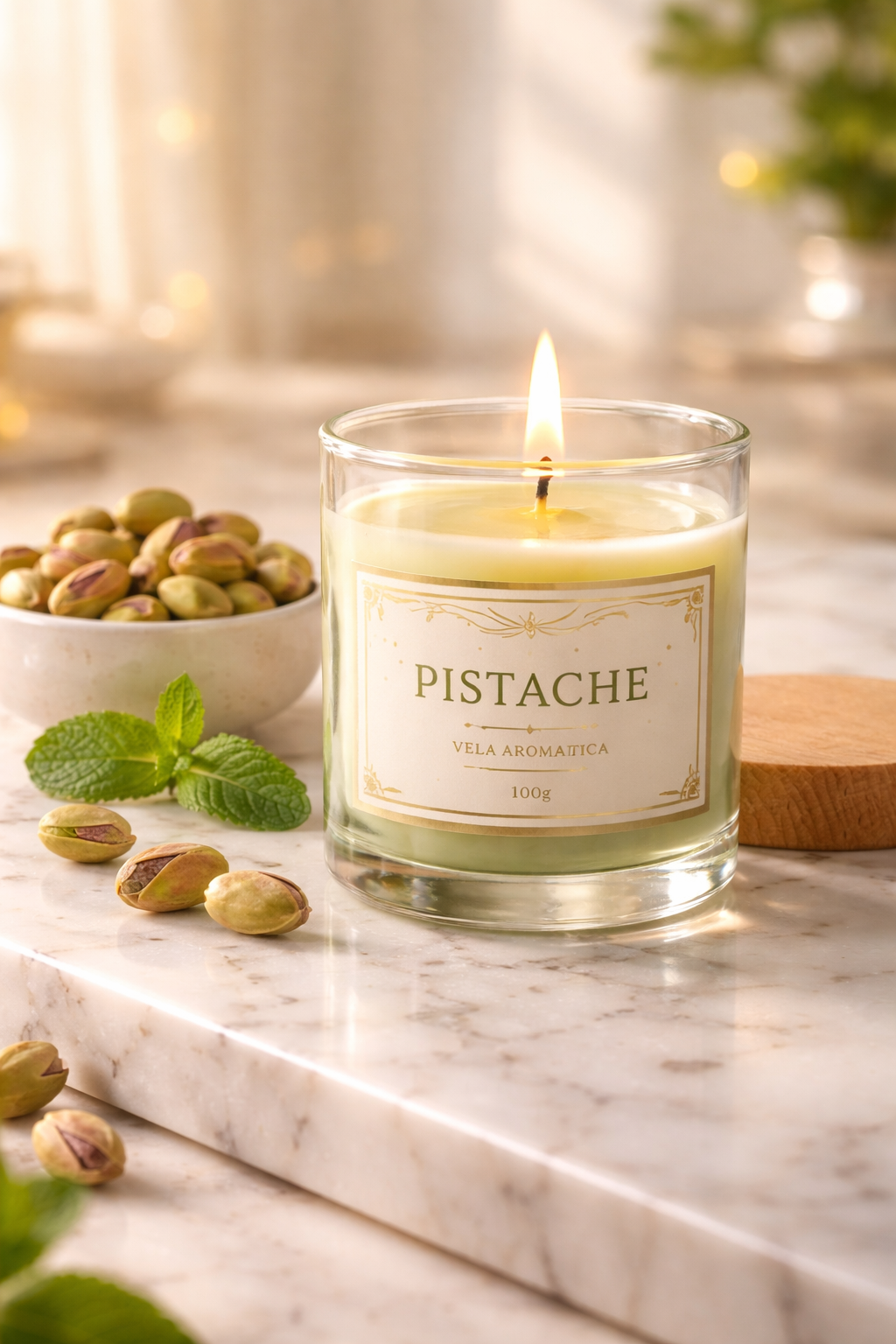 Vela Aromática Pistache 100g