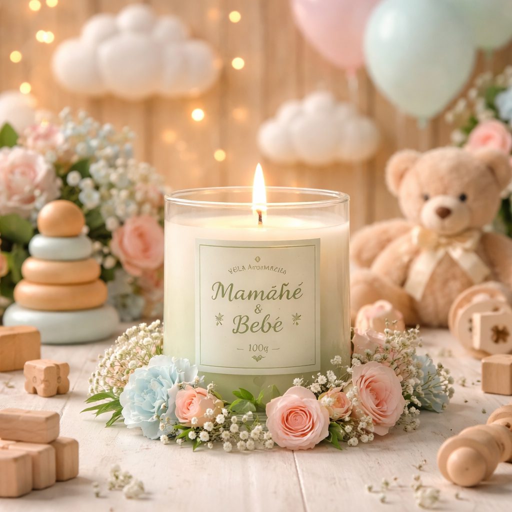 Vela Aromática Mamãe & Bebê 100g