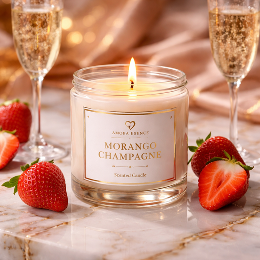 Vela Aromática Morango Chanpagne 100g