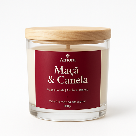 Vela Maçã e Canela | 30 horas (Aconchego)