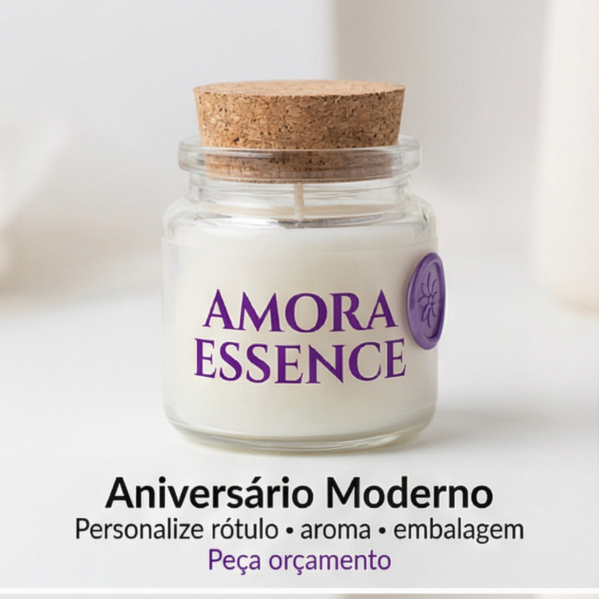 30 Mini Velas Aromática Personalizada Presente | Lembranças Afetivas