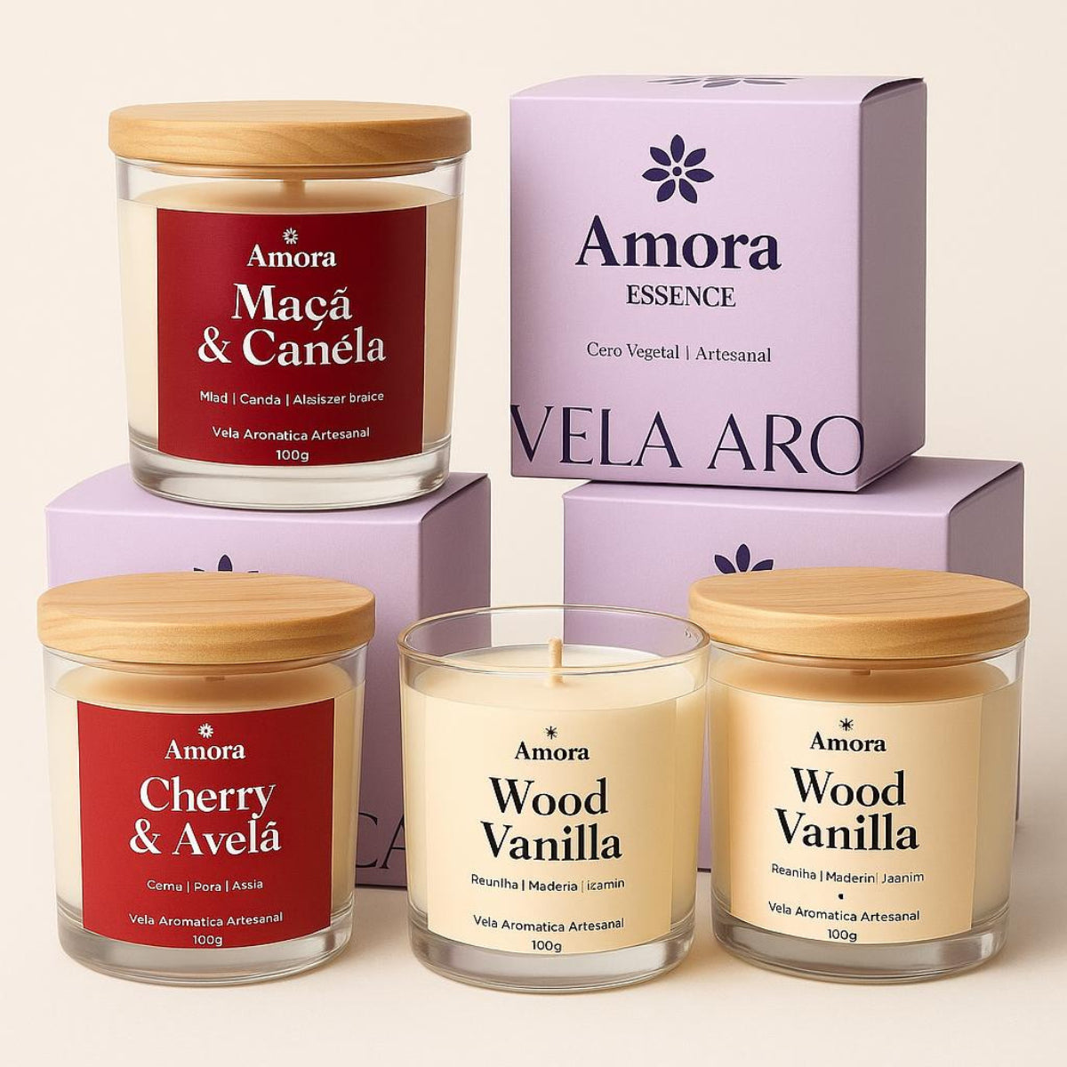 Vela Maçã e Canela | 30 horas (Aconchego)