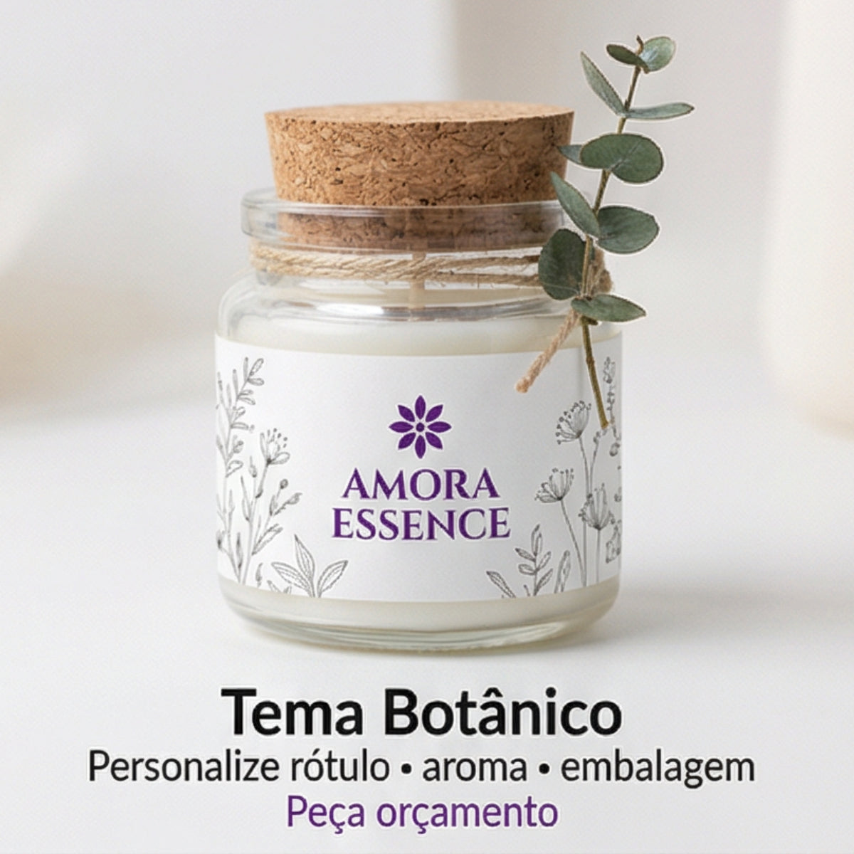 30 Mini Velas Aromática Personalizada Presente | Lembranças Afetivas