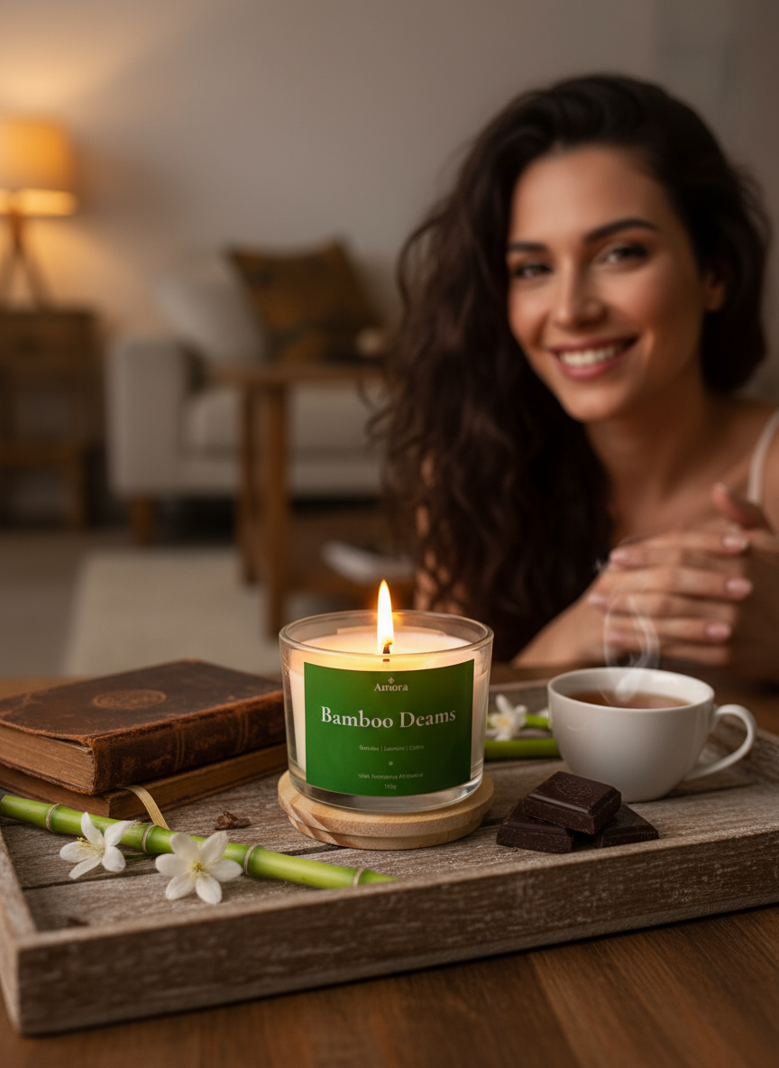 Vela Bamboo Dreams | 30 horas (Tranquilidade)