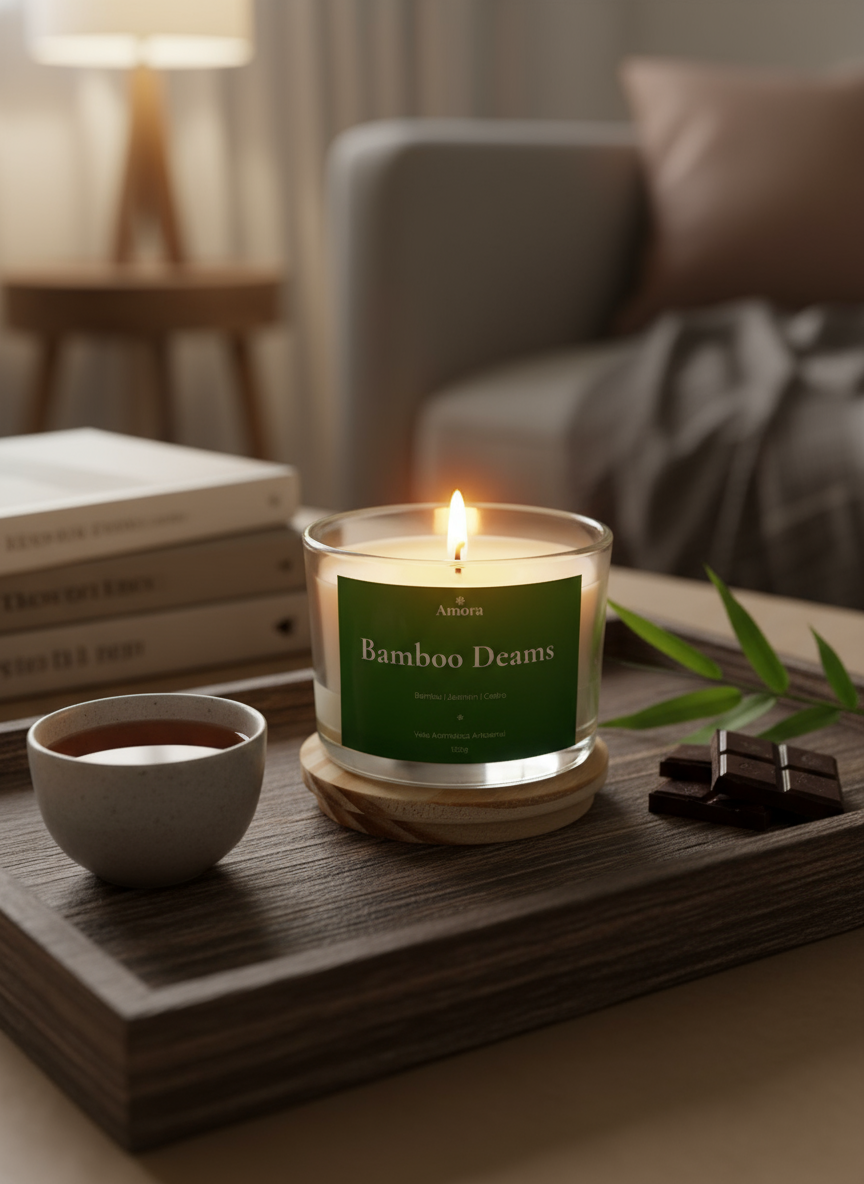 Vela Bamboo Dreams | 30 horas (Tranquilidade)