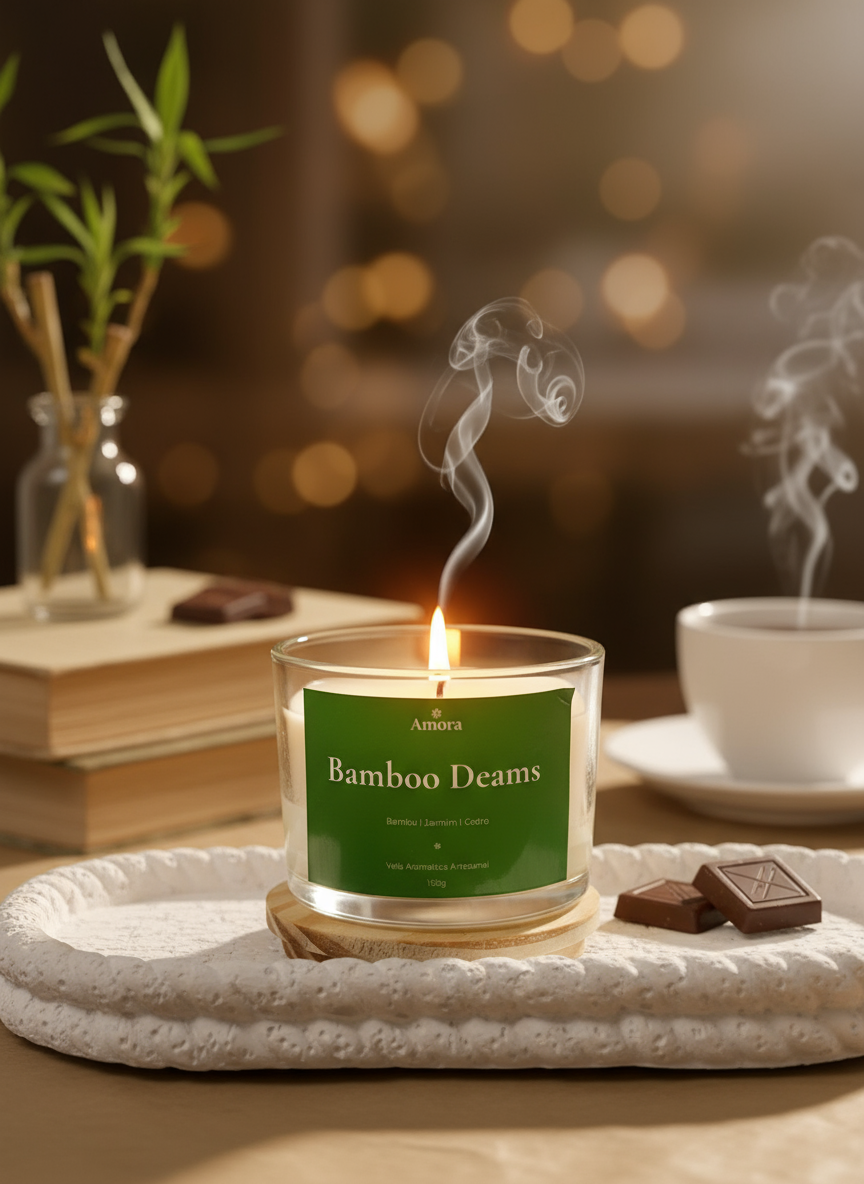 Vela Bamboo Dreams | 30 horas (Tranquilidade)