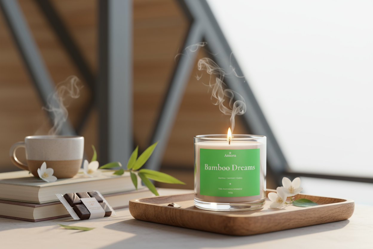 Vela Bamboo Dreams | 30 horas (Tranquilidade)