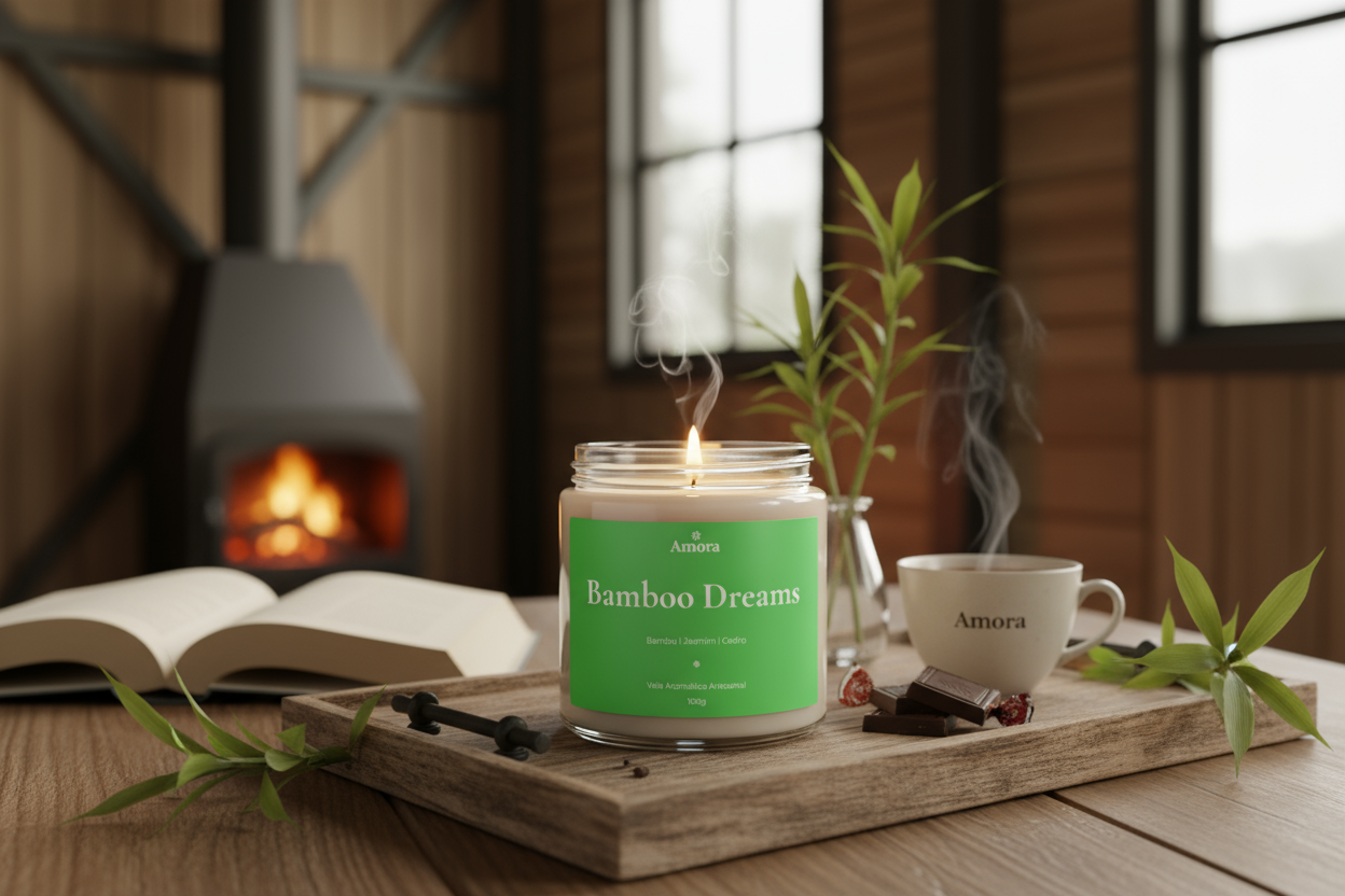Vela Bamboo Dreams | 30 horas (Tranquilidade)